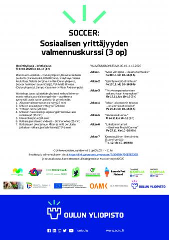 Sosiaalisen yrittäjyyden valmennuskurssi Oulussa